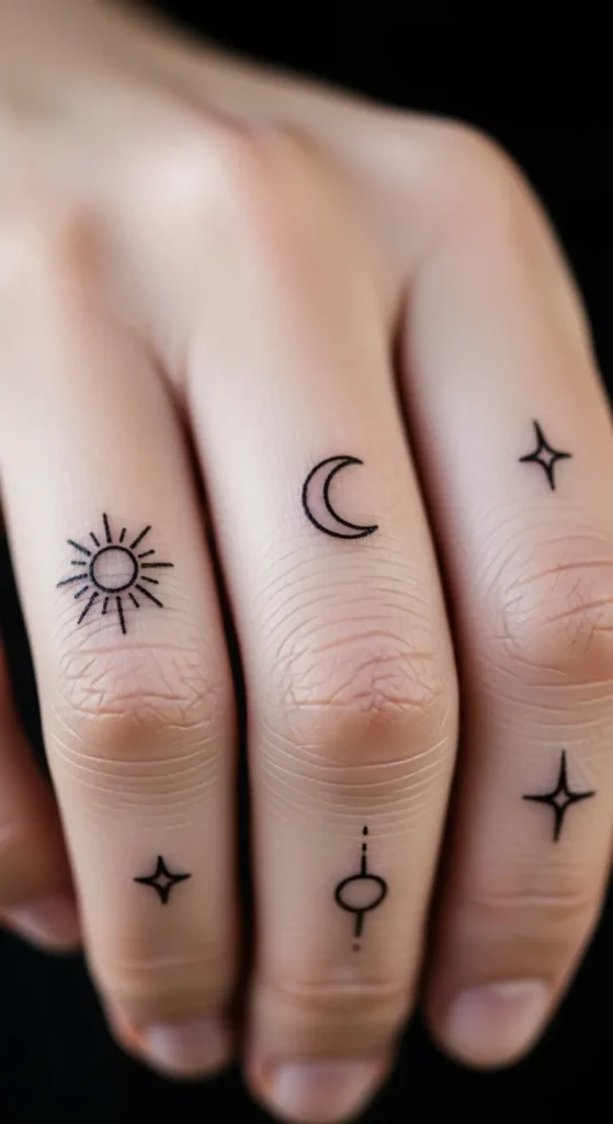 Tiny Finger Celestial Symbols