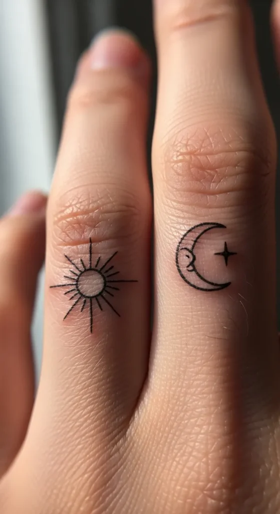 Tiny Finger Sun and Moon