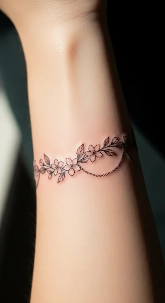 Tiny Floral Chain