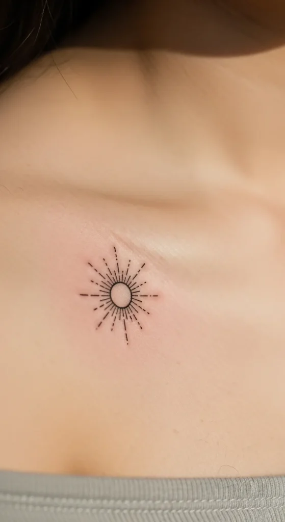 Tiny Sun Shoulder Dot