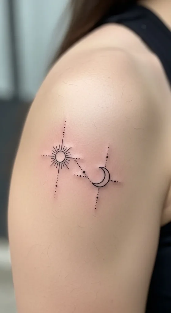 Tiny Wrist-to-Shoulder Sun and Moon Trail