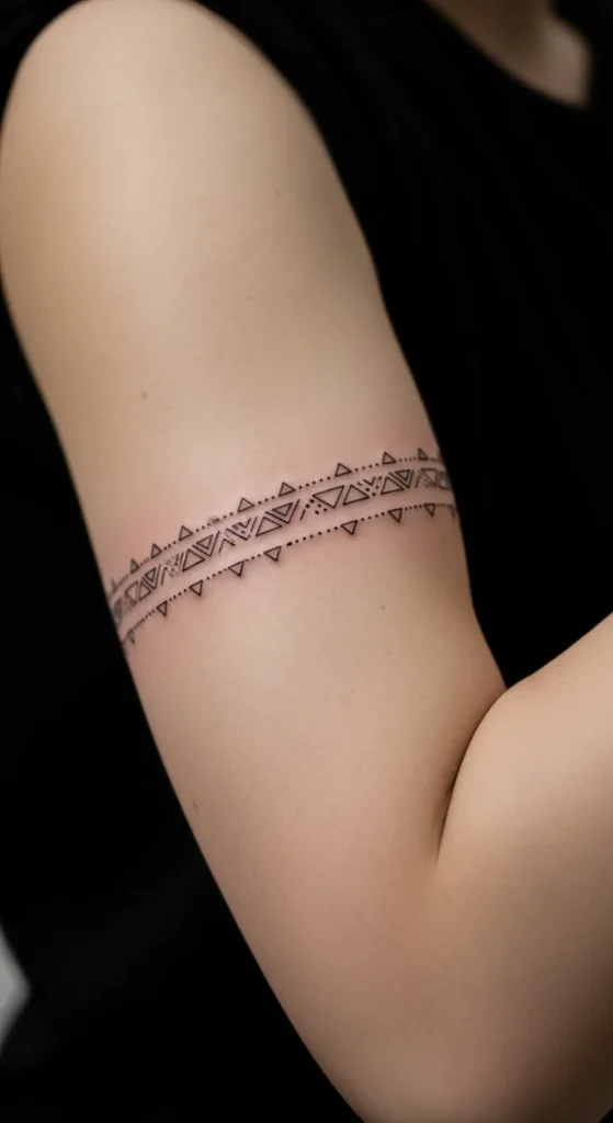 Triangle-Dot Combination Armband