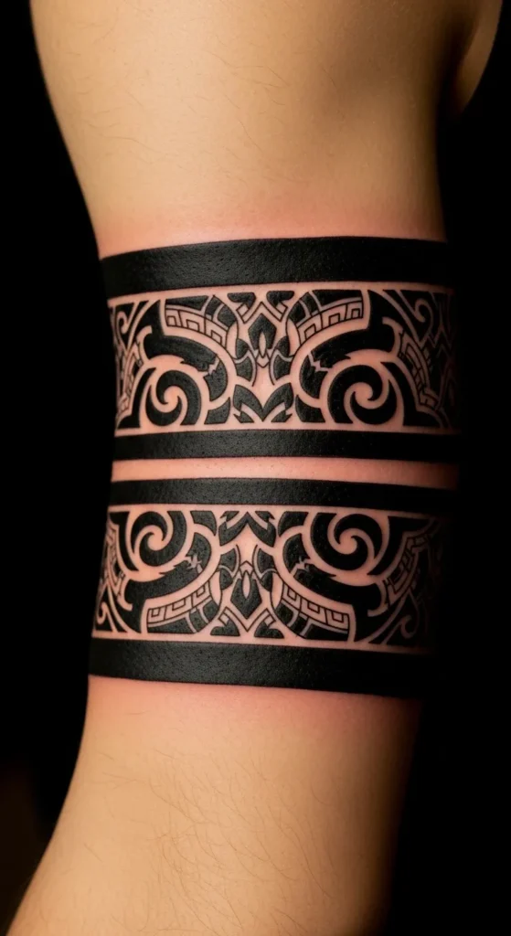 Tribal-Inspired Double Bands