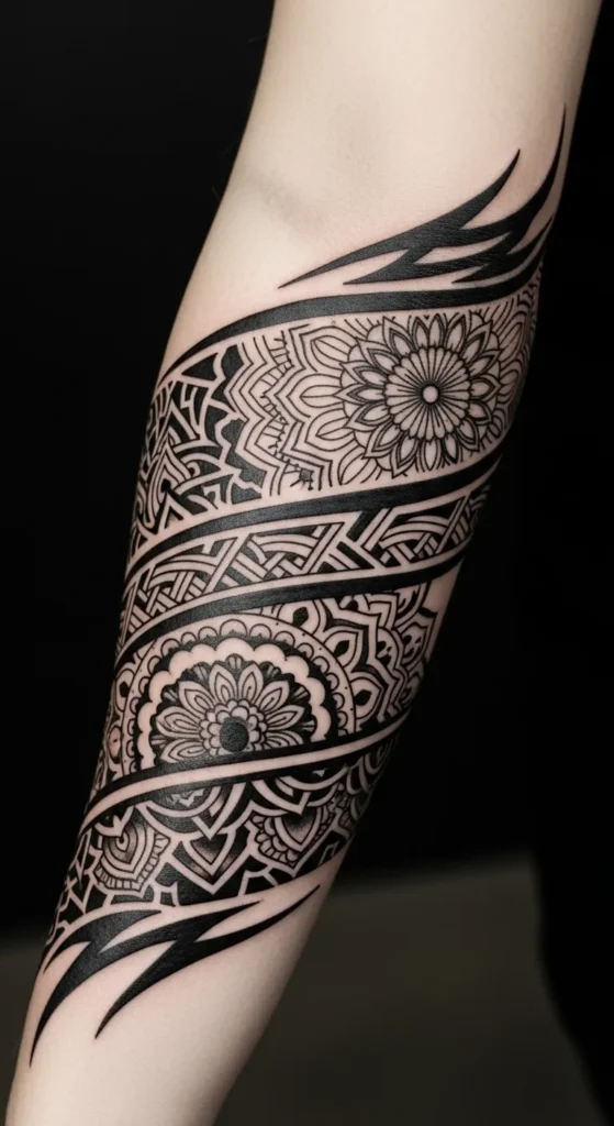 Tribal-Inspired Mandala Armband
