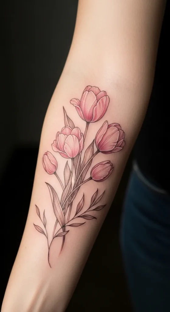 Tulip & Leaf Band
