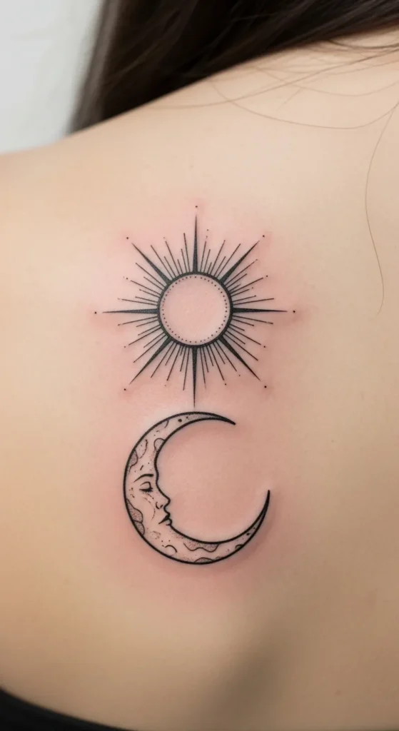 Vertical Sun and Moon Shoulder Alignment