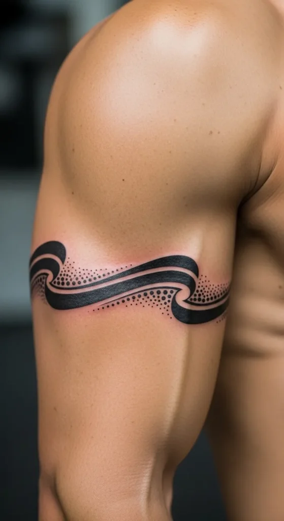 Wave and Dot Pattern