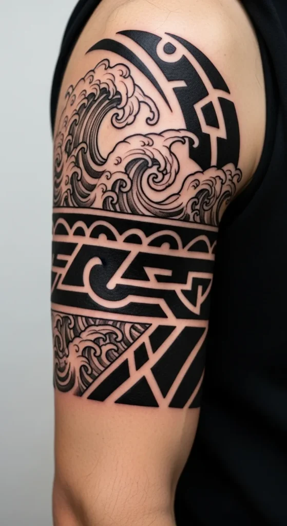 Wave and Tribal Mix