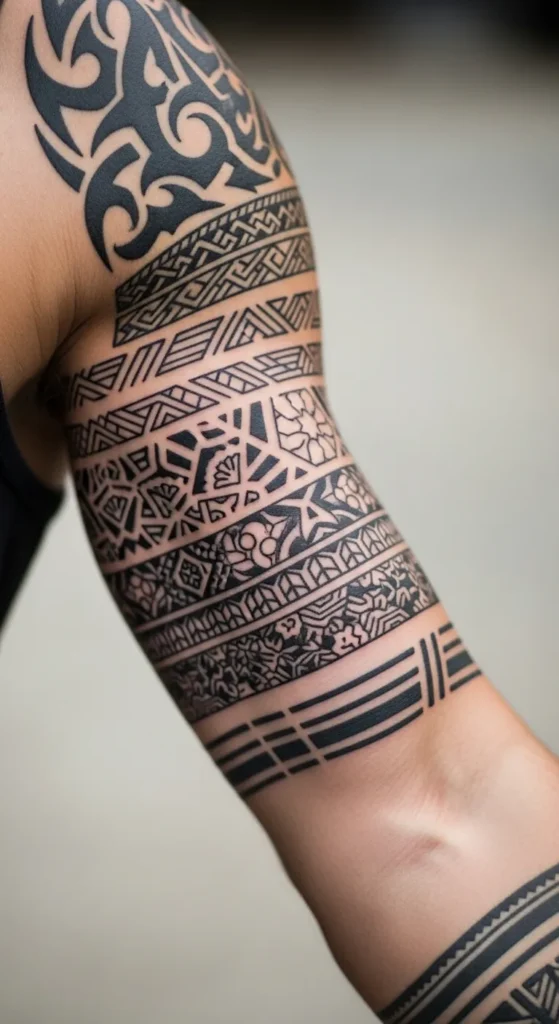 bicep band tattoo designs