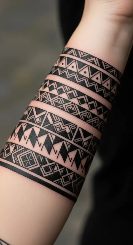 thick armband tattoo
