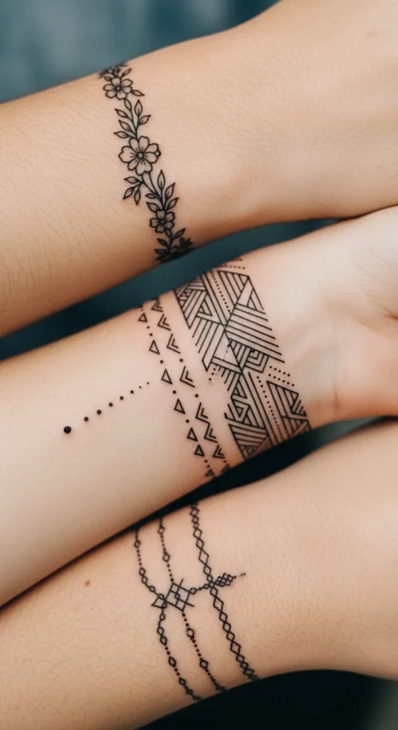 wrist band tattoo designs