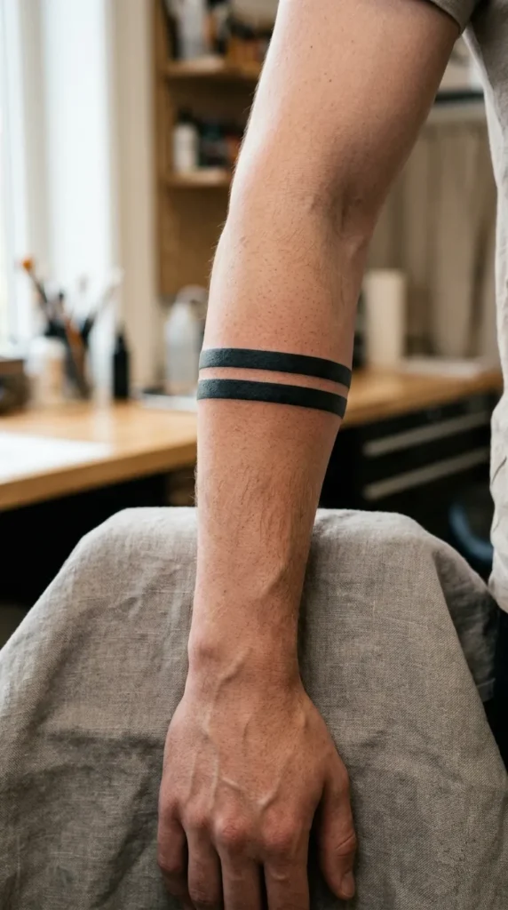 Double Parallel Line Band