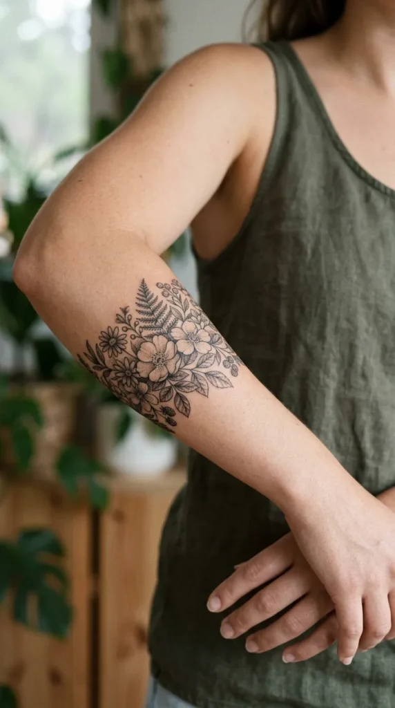Floral Dotwork Band