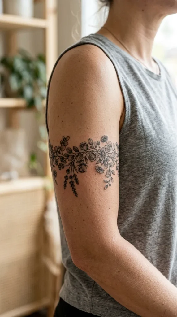 Floral Garland Upper Arm Band