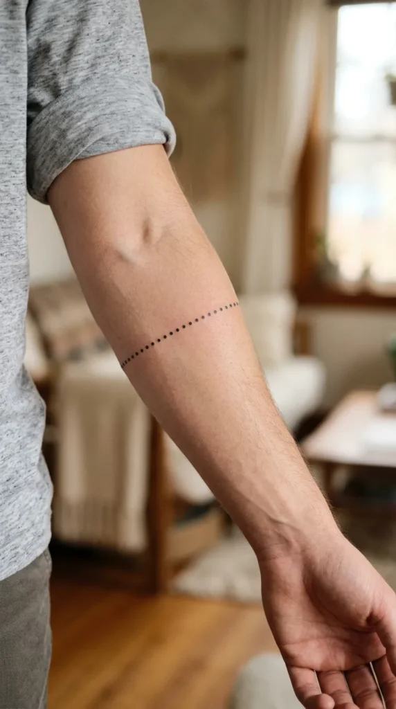 Minimal Dotted Line Band