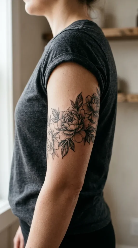 Peony Floral Arm Band
