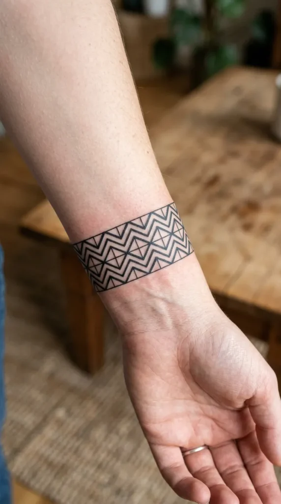 Zigzag Grid Band
