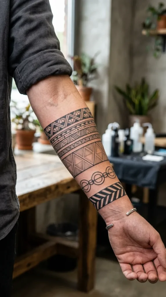 geometric band tattoo designs
