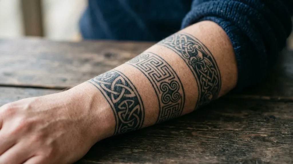 22 Magical celtic band tattoo designs for Rich Detail and Symbolic Beauty