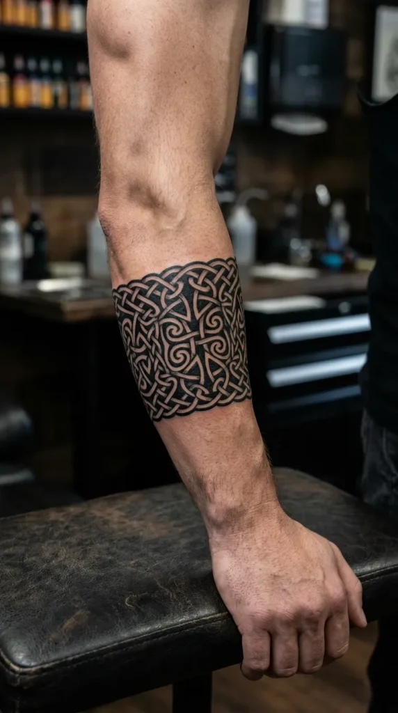 Celtic Shield Band Tattoo