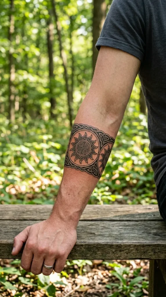 Celtic Sun Knot Band