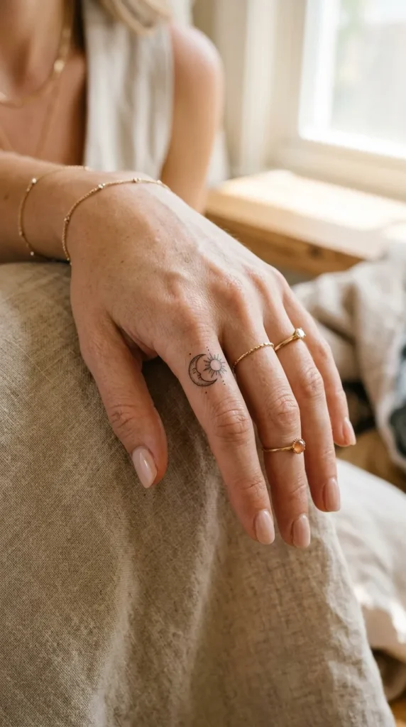 Delicate Finger Tattoo