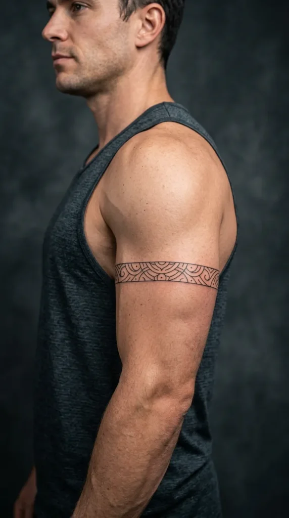 Fine Line Tribal-Inspired Band