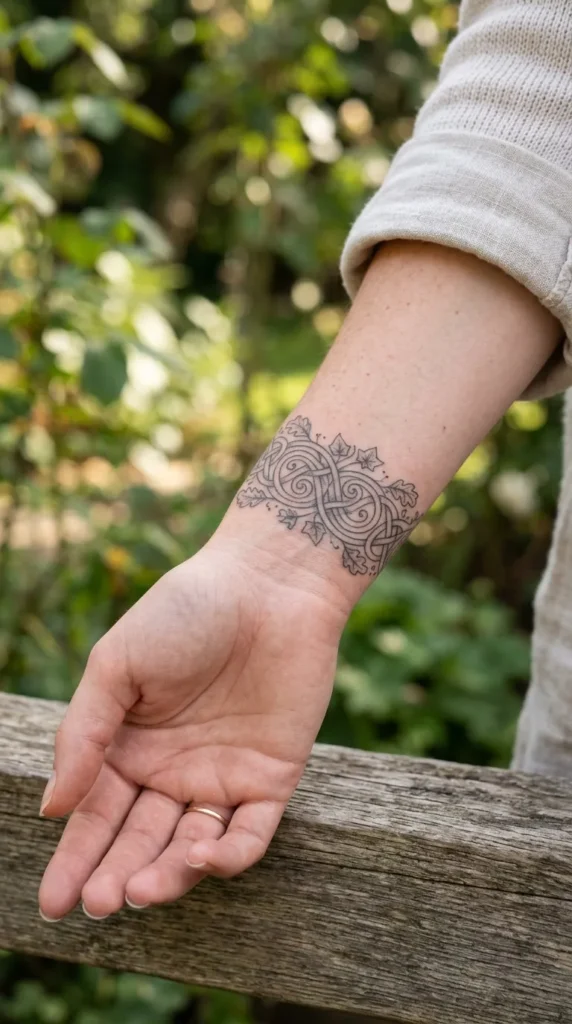 Leaf Pattern Celtic Band