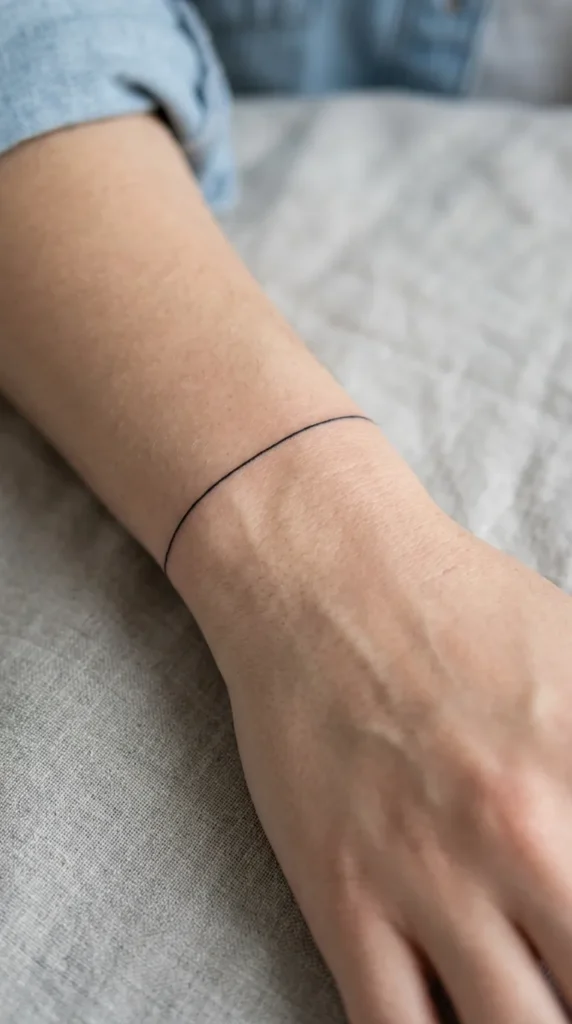 Single Fine Line Wrist Band
