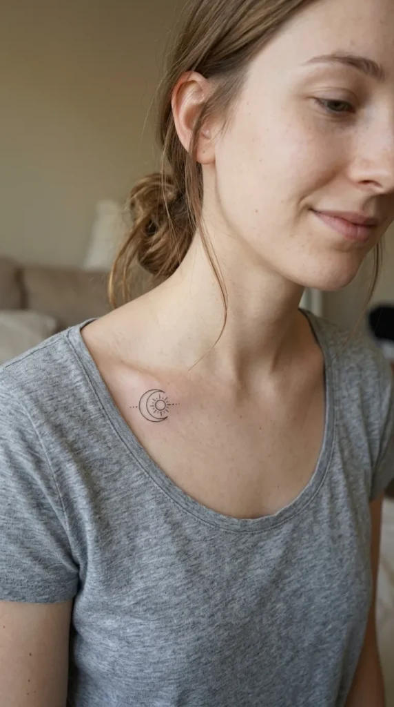 Small Collarbone Tattoo