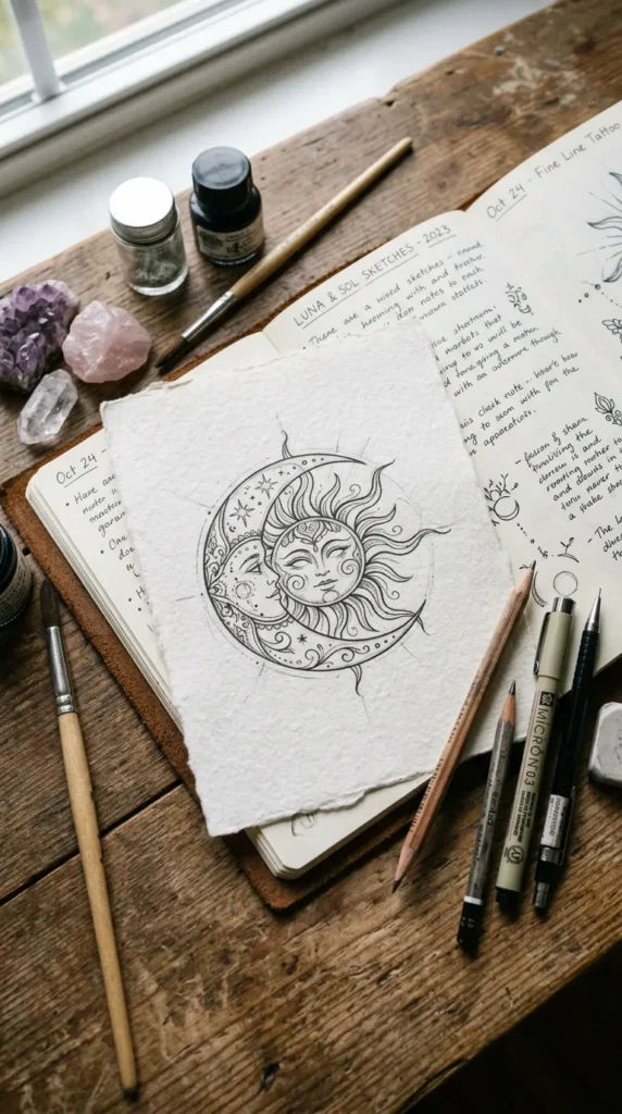 How to Design a Sun and Moon Tattoo 